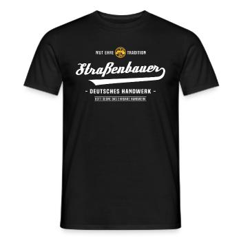 Straßenbauer Straßenbau Zunftzeichen Handwerk - Männer T-Shirt - Schwarz - Vorne - AI Model Male 178 light (178cm)