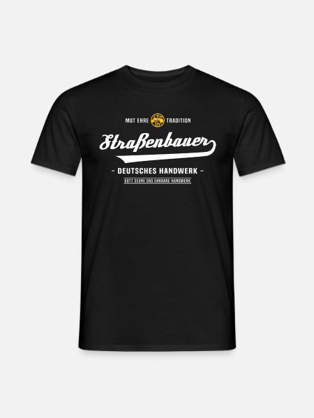 Straßenbauer Straßenbau Zunftzeichen Handwerk - Männer T-Shirt - Schwarz