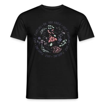 Cottagecore Aesthetic Oh You Know Just Twirling - Men's T-Shirt - black - Front - AI Model Male 178 light (178cm)
