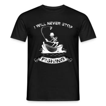 Fischer - Männer T-Shirt - Schwarz - Vorne - AI Model Male 178 light (178cm)