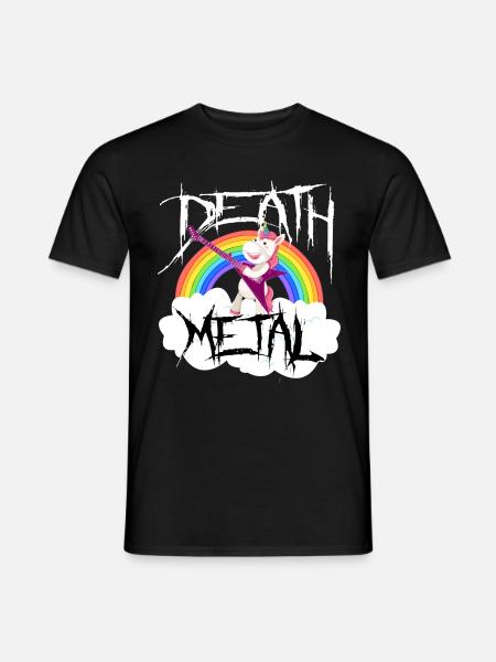 Death Metal Licorne - T-shirt homme - noir
