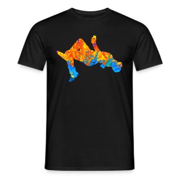 Parkour Parkour Runner Parcour Freerunner - Men's T-Shirt - black - Front - AI Model Male 178 light (178cm)
