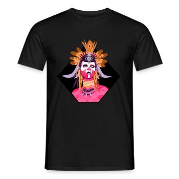 SCHÄDEL - Männer T-Shirt - Schwarz - Vorne - AI Model Male 178 light (178cm)