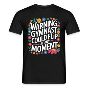 Turnen Turner Gymnastik - Männer T-Shirt - Schwarz - Vorne - AI Model Male 178 light (178cm)
