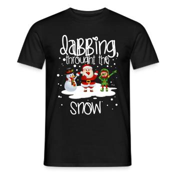 Dab Santa Geschenk Weihnachten Christmas Dabbing - Männer T-Shirt - Schwarz - Vorne - AI Model Male 178 light (178cm)