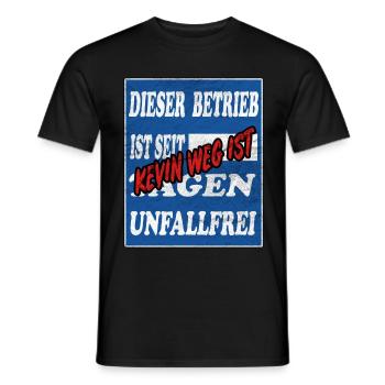 Kevin,lustige Sprüche,Geschenk,vintage - Männer T-Shirt - Schwarz - Vorne - AI Model Male 178 light (178cm)