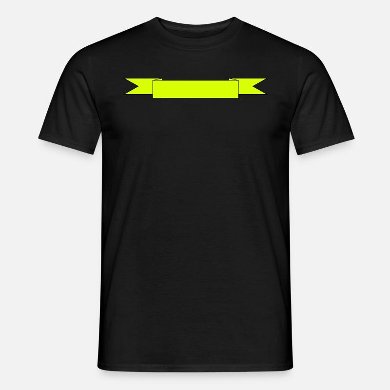 Spruchband - Männer T-Shirt - Schwarz