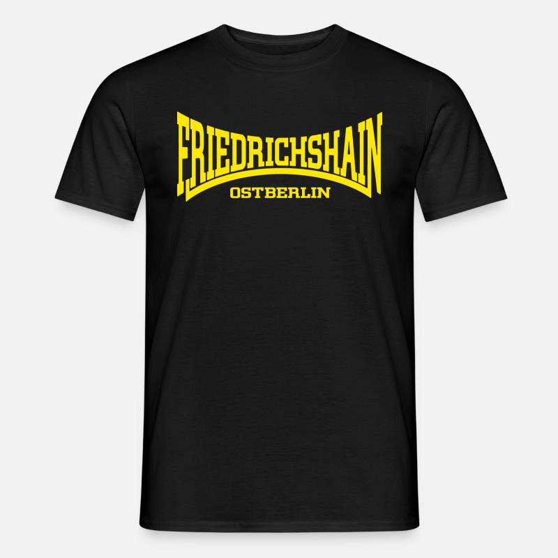 Friedrichshain Ostberlin - Männer T-Shirt - Schwarz