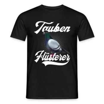 Tauben Taube lustiger Spruch Brieftaube Geschenk - Männer T-Shirt - Schwarz - Vorne - AI Model Male 178 light (178cm)