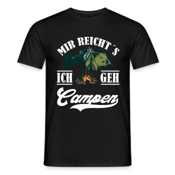 Mir reichts ich geh campen - Männer T-Shirt - Schwarz - Vorne - AI Model Male 178 light (178cm)