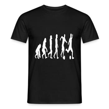 Soccer footballer soccer player saying sayings - Men's T-Shirt - black - Front - AI Model Male 178 light (178cm)
