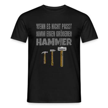 Tischler Schreiner Handwerker Zimmerer Geschenke - Männer T-Shirt - Schwarz - Vorne - AI Model Male 178 light (178cm)
