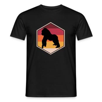 Epic Gorilla Gift Idea For Boys - Men's T-Shirt - black - Front - AI Model Male 178 light (178cm)