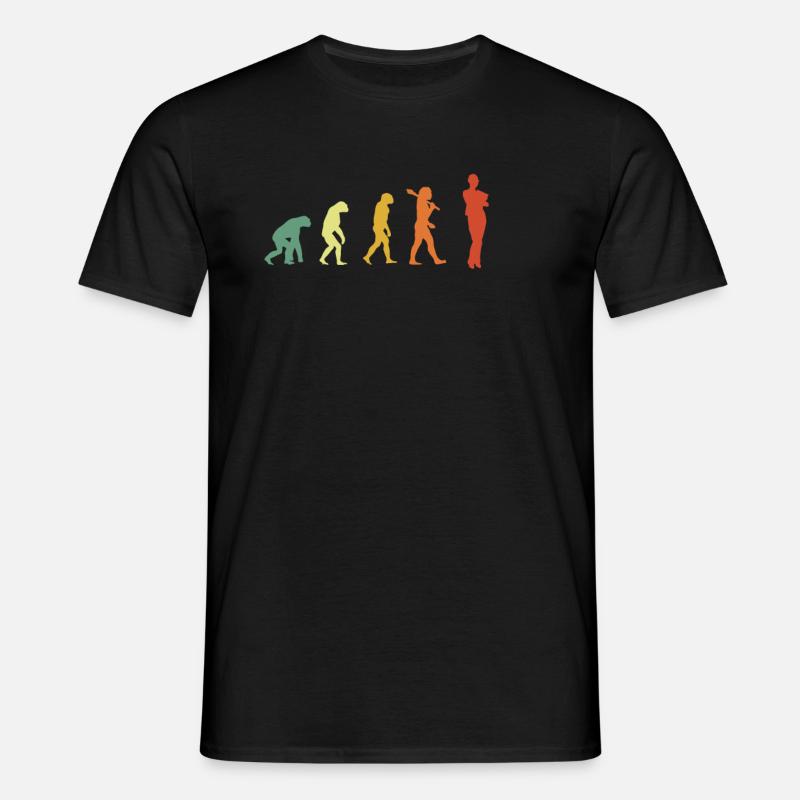 Assistant Evolution Hipster Edition - Männer T-Shirt - Schwarz