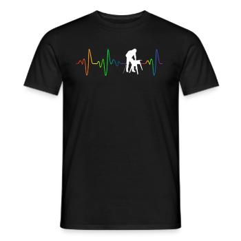 Charpentier homosexuel - T-shirt homme - noir - Devant - AI Model Male 178 light (178cm)
