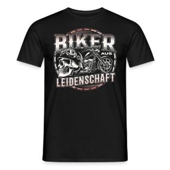 Motorradfahrer Aus Leidenschaft - Männer T-Shirt - Schwarz - Vorne - AI Model Male 178 light (178cm)