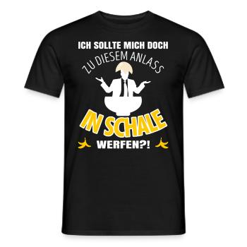 Anti Dressedcode Gast | Scherz Outfit | In Schale - Männer T-Shirt - Schwarz - Vorne - AI Model Male 178 light (178cm)