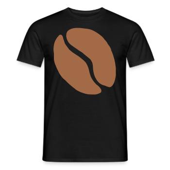 Café en grains de café tasse café caféine cadeau - T-shirt homme - noir - Devant - AI Model Male 178 light (178cm)