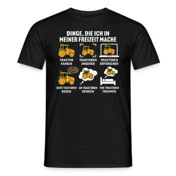geschenk für landwirte mit traktor traktor fahren - Männer T-Shirt - Schwarz - Vorne - AI Model Male 178 light (178cm)