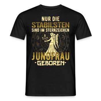 Sternzeichen Jungfrau Geburtstag Geschenk - Männer T-Shirt - Schwarz - Vorne - AI Model Male 178 light (178cm)