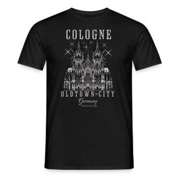 Cologne Köln kölle Germany Deutschland - Men's T-Shirt - black - Front - AI Model Male 178 light (178cm)