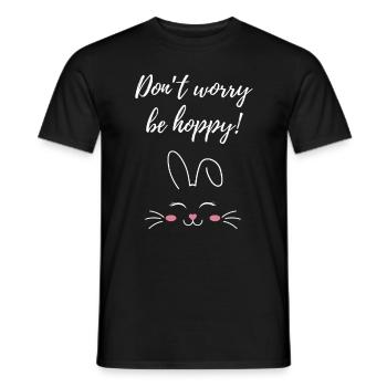 Ne vous inquiétez pas, soyez houblonné cadeau - T-shirt homme - noir - Devant - AI Model Male 178 light (178cm)