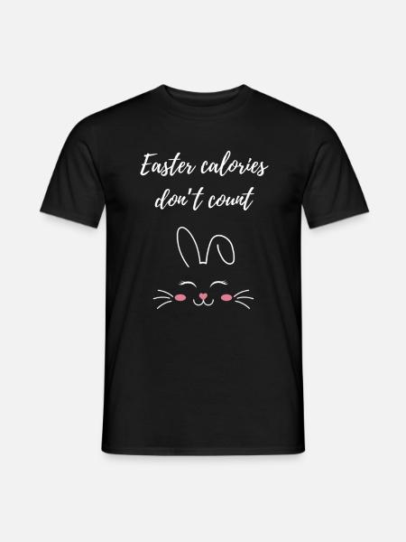 Bunny Easter Saying Gift - Men's T-Shirt - black