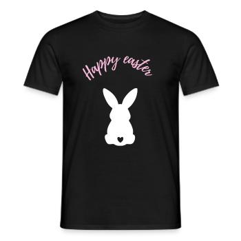 Joyeuses Pâques Mignon Lapin Cadeau - T-shirt homme - noir - Devant - AI Model Male 178 light (178cm)
