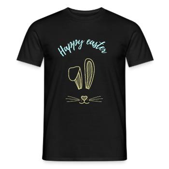 Ostern Osterhase Spruch Geschenk - Männer T-Shirt - Schwarz - Vorne - AI Model Male 178 light (178cm)