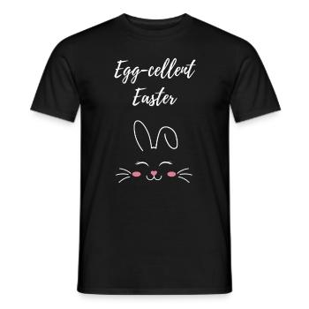 Easter Bunny Cute Saying Gift - Men's T-Shirt - black - Front - AI Model Male 178 light (178cm)