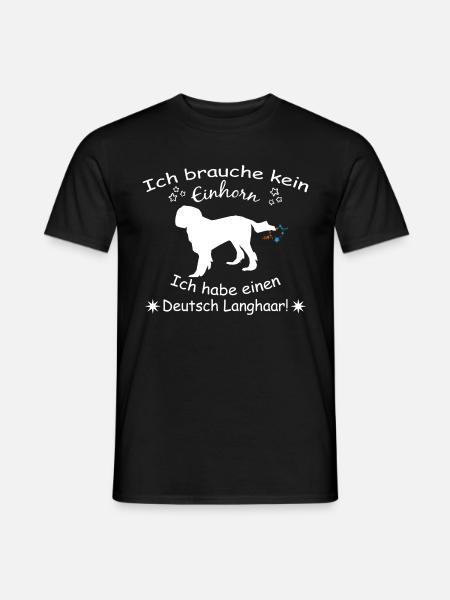 Deutsch Langhaar Hund - Deutsch Langhaar - Männer T-Shirt - Schwarz