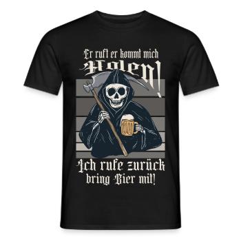 Il appelle je viendrai te chercher ! - T-shirt homme - noir - Devant - AI Model Male 178 light (178cm)