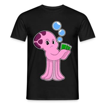 Cartes de poker Krake Poker - T-shirt homme - noir - Devant - AI Model Male 178 light (178cm)