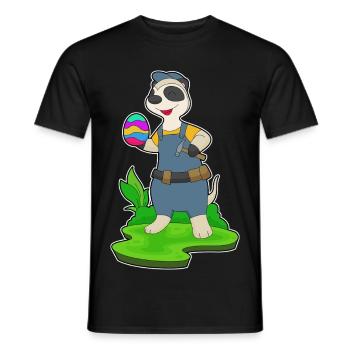 Meerkat Easter Artisan - Men's T-Shirt - black - Front - AI Model Male 178 light (178cm)