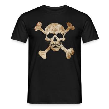 Drapeau pirate - T-shirt homme - noir - Devant - AI Model Male 178 light (178cm)