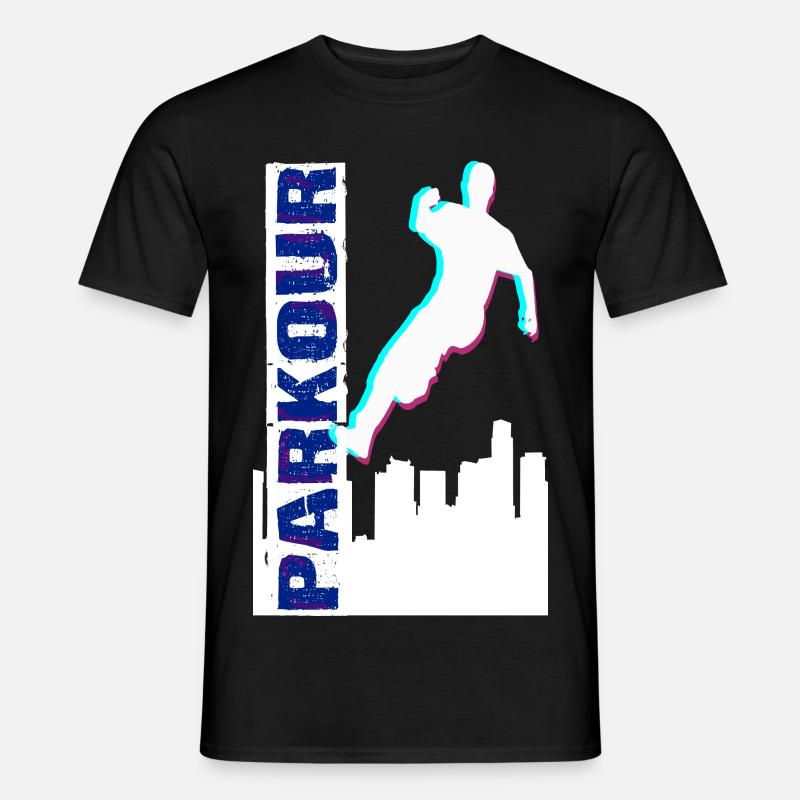 Parkour - Männer T-Shirt - Schwarz