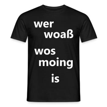 bayrisch cool - Männer T-Shirt - Schwarz - Vorne - AI Model Male 178 light (178cm)