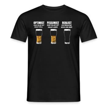 Ich brauche noch ein Bier - Männer T-Shirt - Schwarz - Vorne - AI Model Male 178 light (178cm)