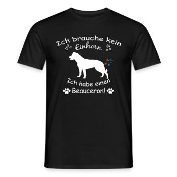 Beauceron - Beauceron Hund - Männer T-Shirt - Schwarz - Vorne - AI Model Male 178 light (178cm)
