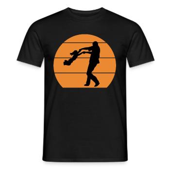 Père et fille - T-shirt homme - noir - Devant - AI Model Male 178 light (178cm)