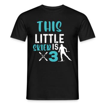 Dieser Kleine Skifahrer Ist 3 - Skifahren - Männer T-Shirt - Schwarz - Vorne - AI Model Male 178 light (178cm)