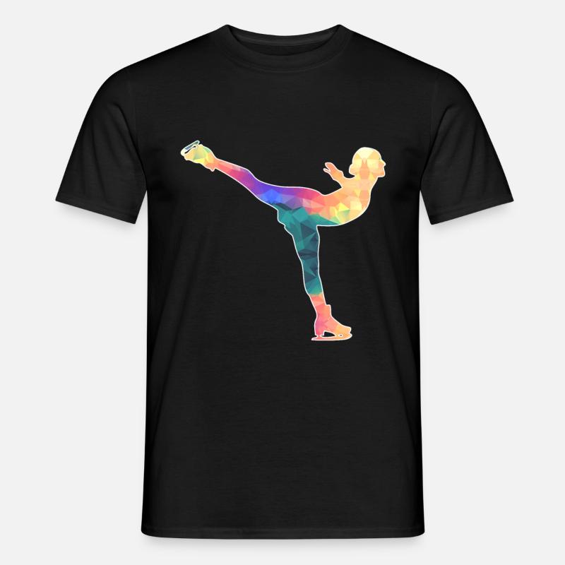 Eiskunstläuferin / Eiskunstläufer / Eiskunstlauf - Männer T-Shirt - Schwarz