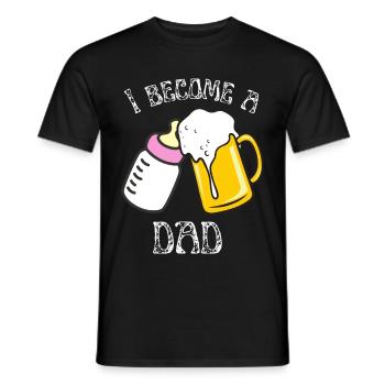 I become a dad - T-shirt homme - noir - Devant - AI Model Male 178 light (178cm)