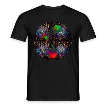 Musiknote - "ONE" - Männer T-Shirt - Schwarz - Vorne - AI Model Male 178 light (178cm)