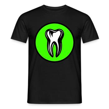 Icône de dentiste dentaire - T-shirt homme - noir - Devant - AI Model Male 178 light (178cm)