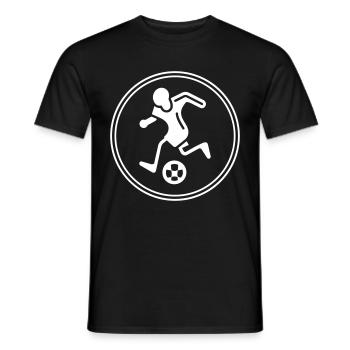 Fussballer Fussball Spieler - Männer T-Shirt - Schwarz - Vorne - AI Model Male 178 light (178cm)