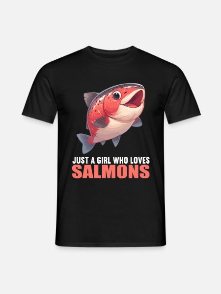 Saumon Saumon - T-shirt homme - noir