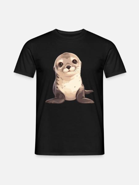 Seelöwen Seelöwe - Männer T-Shirt - Schwarz