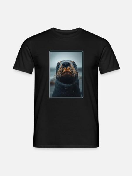 Seelöwen Seelöwe - Männer T-Shirt - Schwarz