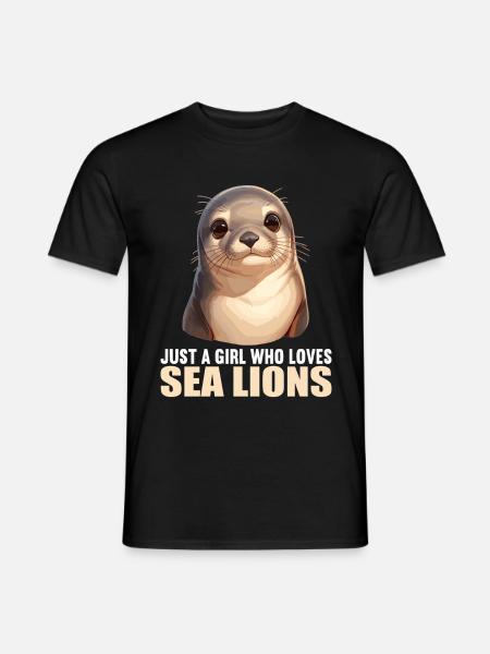 Seelöwen Seelöwe - Männer T-Shirt - Schwarz